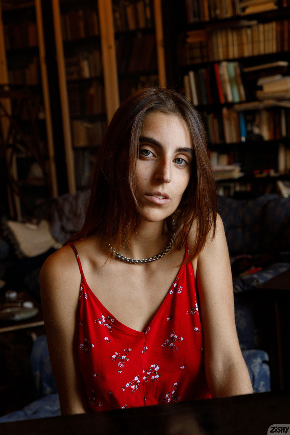 Aurora Morgenrote in a Red Dress