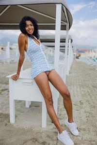 Exotic Barbie at the Beach