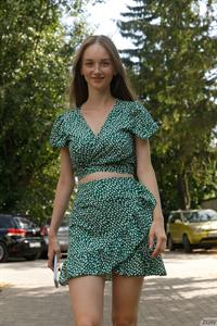 Ariel Gossimer in a Dress