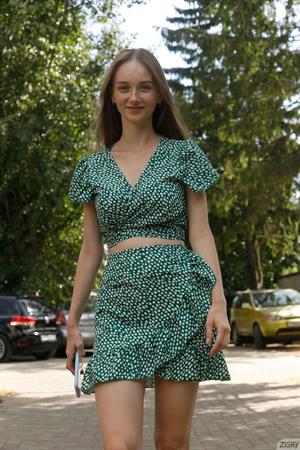 Ariel Gossimer in a Dress