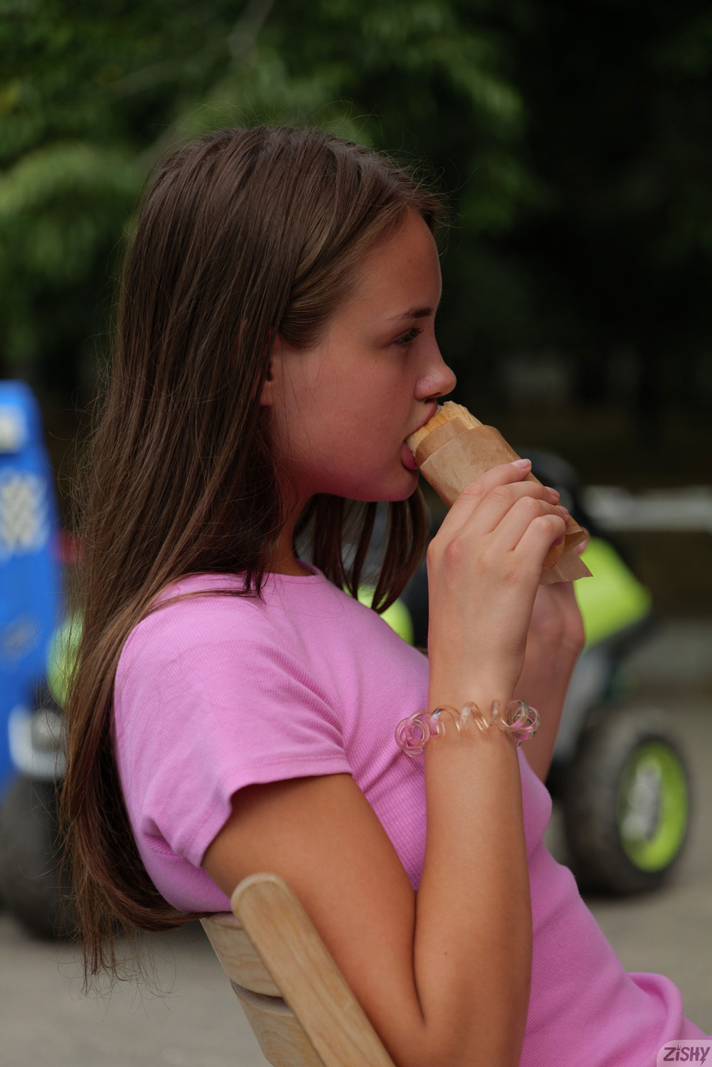 Olya Derkach in Purple