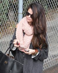 Selena Gomez arriving at a studio in LA 2/8/13 