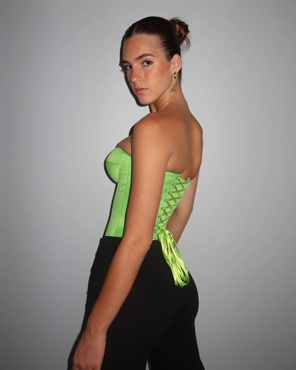 Green bustier