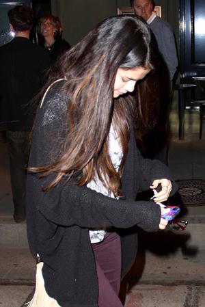 Selena Gomez heads to a date in West Hollywood on February 27, 2013