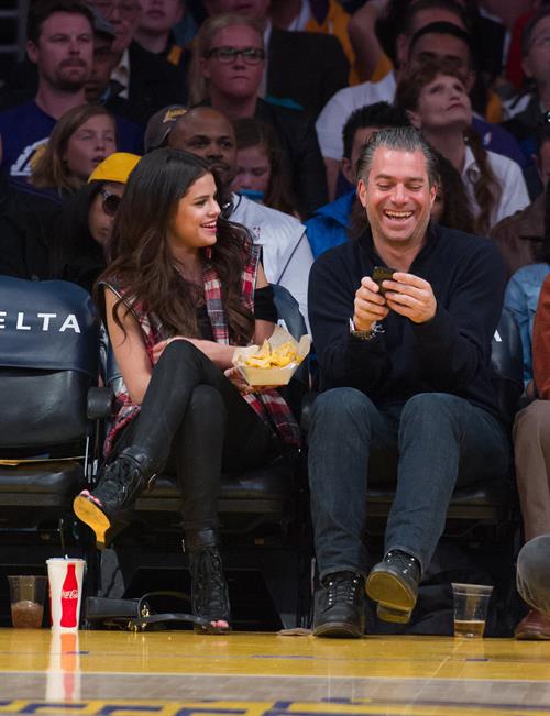 Selena Gomez at Lakers vs Kings game 3/17/13 