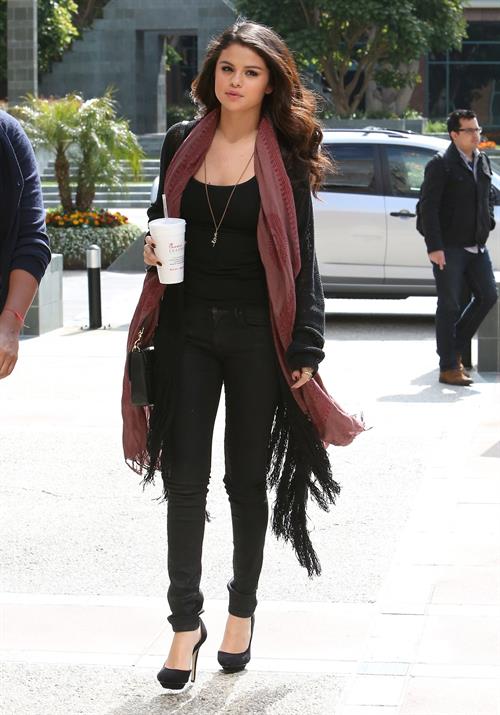 Selena Gomez out walking in Toluca Lake on April 5, 2013