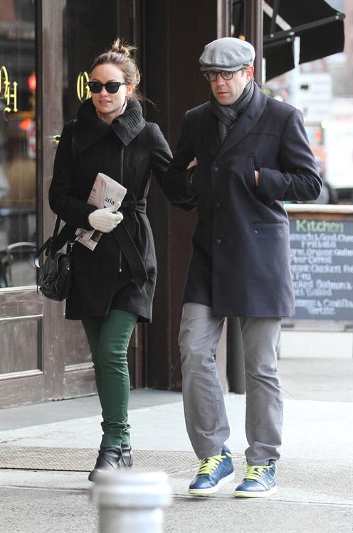 Olivia Wilde out walking in New York City on February 20, 2013