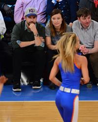 Olivia Wilde - Raptors vs Knicks game in NYC 3/23/13  