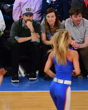 Olivia Wilde - Raptors vs Knicks game in NYC 3/23/13  