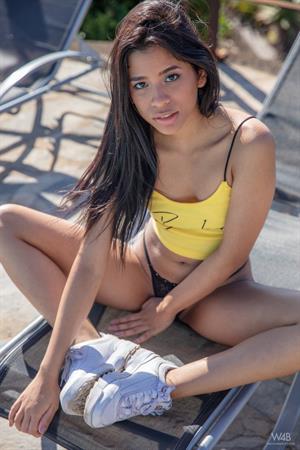 Karin Torres Nude Pictures Karin Torres: Pee By The Pool