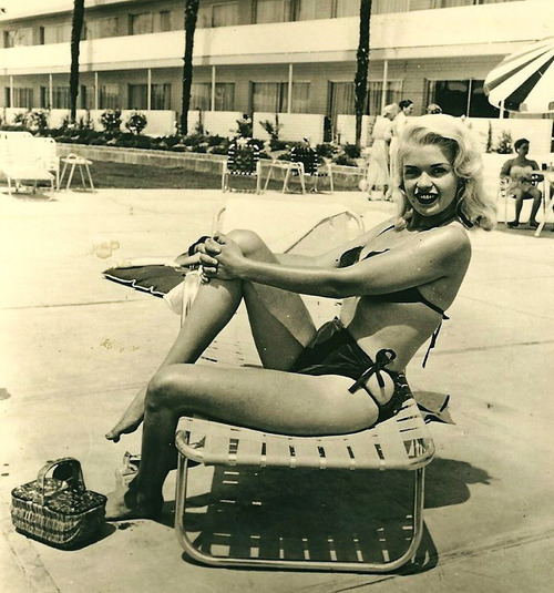 Jayne Mansfield in a bikini