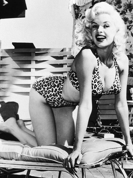 Jayne Mansfield in a bikini