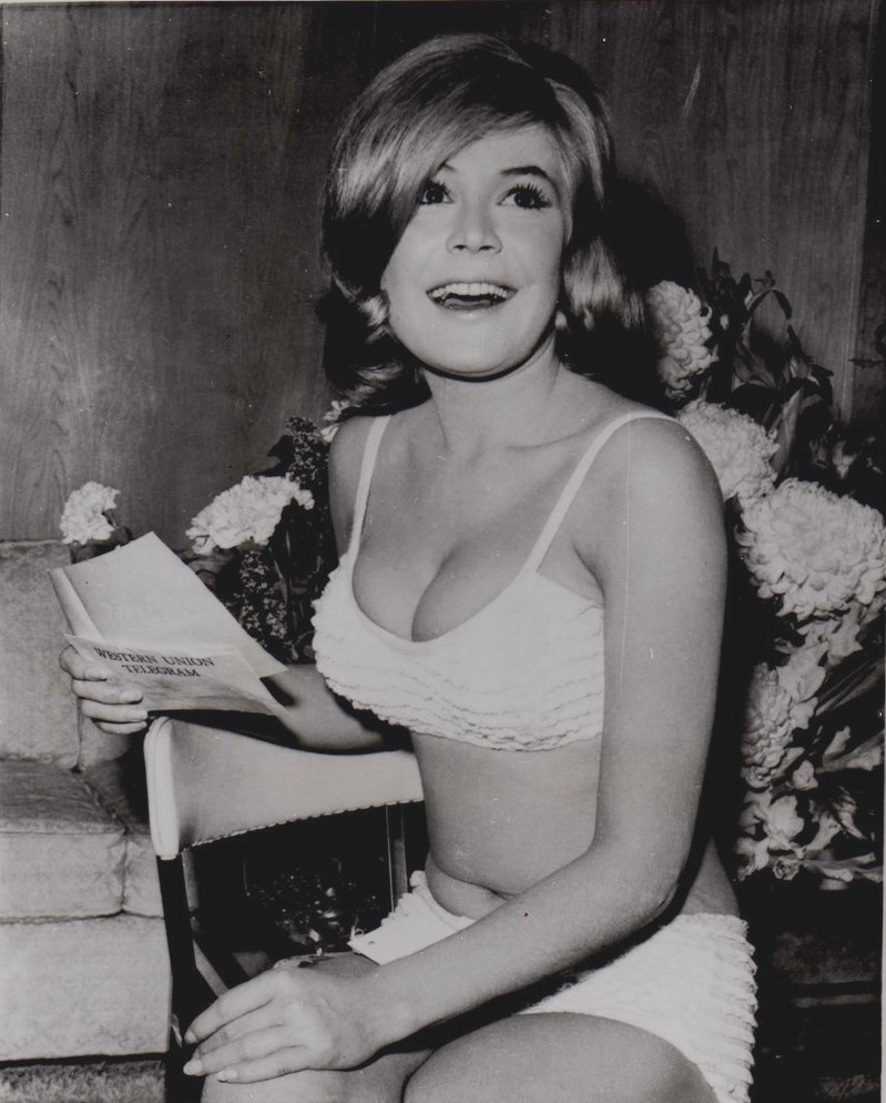 Sandra Dee in a bikini