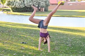 April Nude Pictures A Sunset At The Park