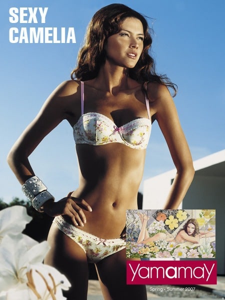 Aline Nakashima in lingerie