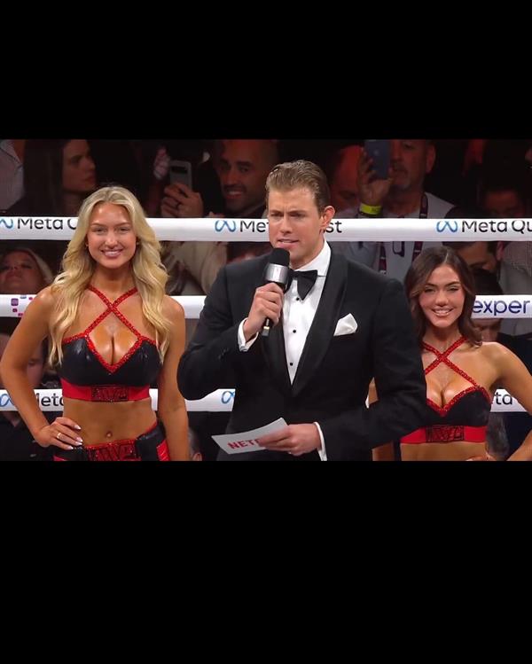 Sydney Thomas was a ring girl in the Mike Tyson vs Jake Paul fight