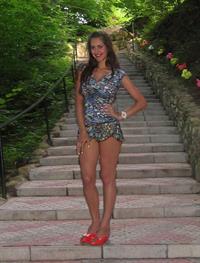 Young hooker Alisa Korzh posing for clients