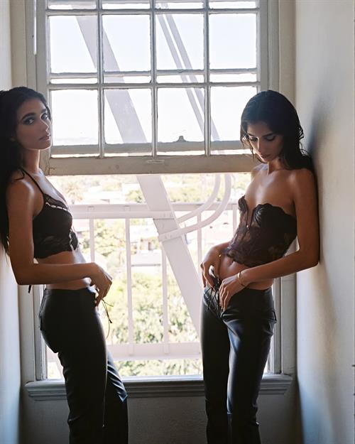 Elisha and Renee - All Leather Photo Shoot