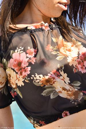 Ashley FTV Nude Pictures Beauty Poolside