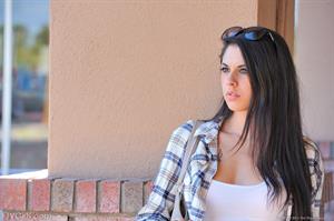 Lilly FTV Nude Pictures Lilly flashes tits and ass outside