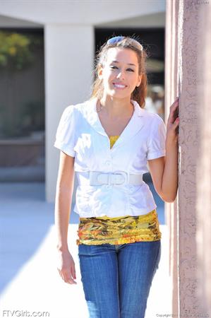 Chloey FTV Nude Pictures Chloey walks around in public and strips nude