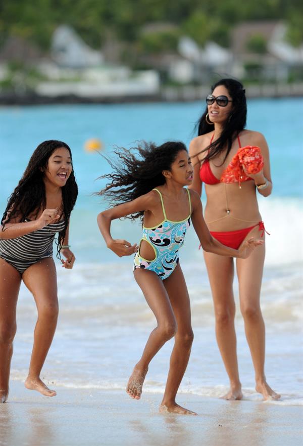 Kimora Lee Simmons in a bikini