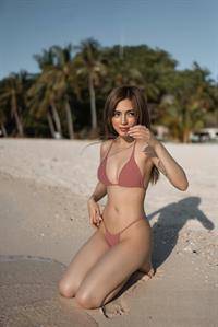 Mika Slamanca in a bikini