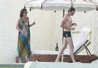 Milla Jovovich in a bikini
