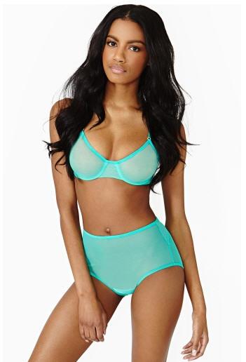 Ebonee Davis in lingerie