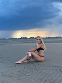 Lizzy Wurst in a bikini