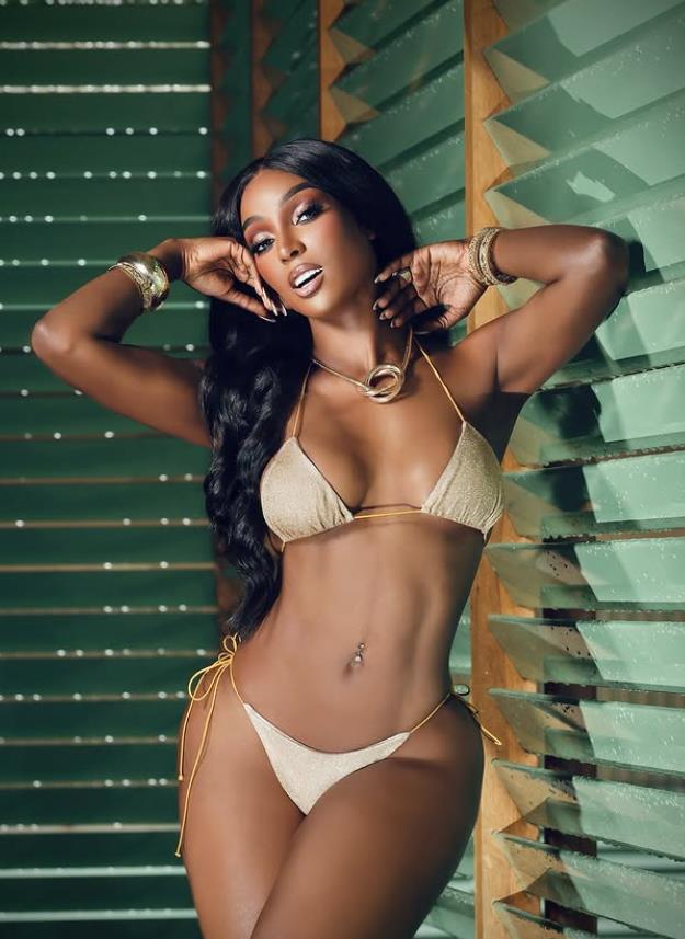 Amara La Negra in a bikini