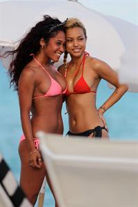 Karrueche Tran in a bikini