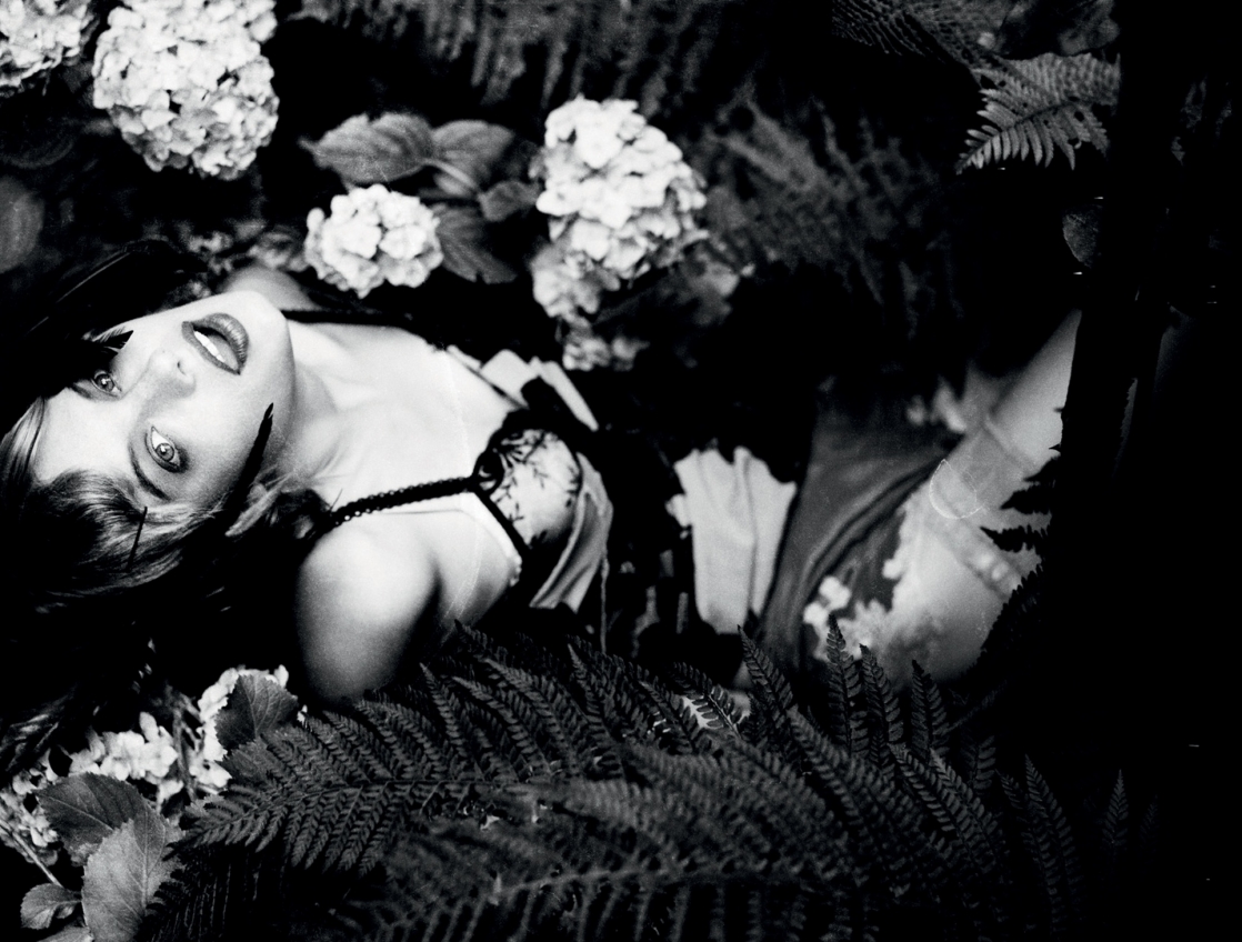 Camille Rowe in lingerie