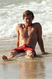 Xavier Samuel in a bikini