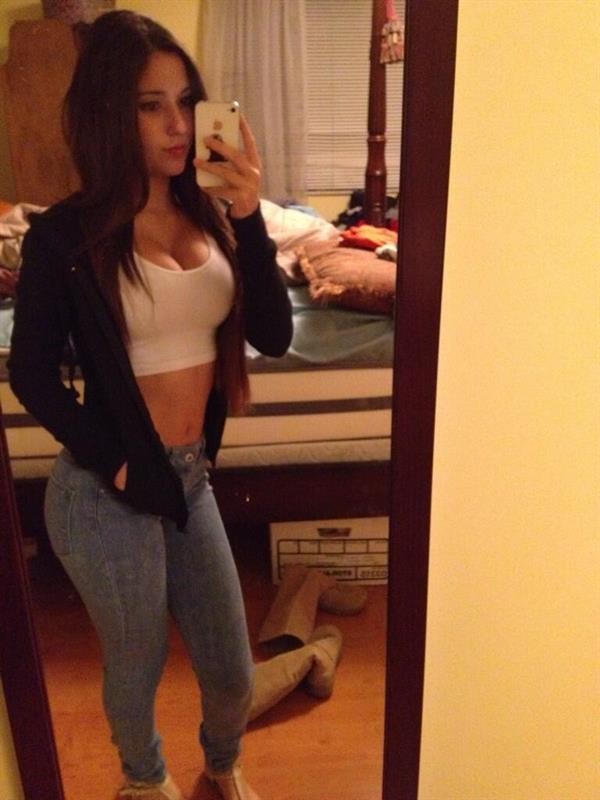 Angie Varona taking a selfie