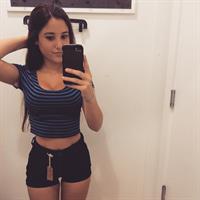 Angie Varona taking a selfie