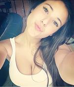Angie Varona taking a selfie