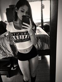 Angie Varona taking a selfie