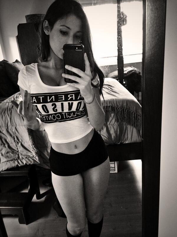 Angie Varona taking a selfie