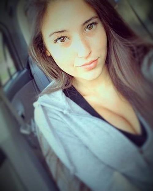Angie Varona taking a selfie