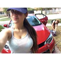 Angie Varona taking a selfie