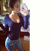 Angie Varona taking a selfie