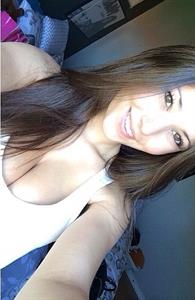 Angie Varona taking a selfie