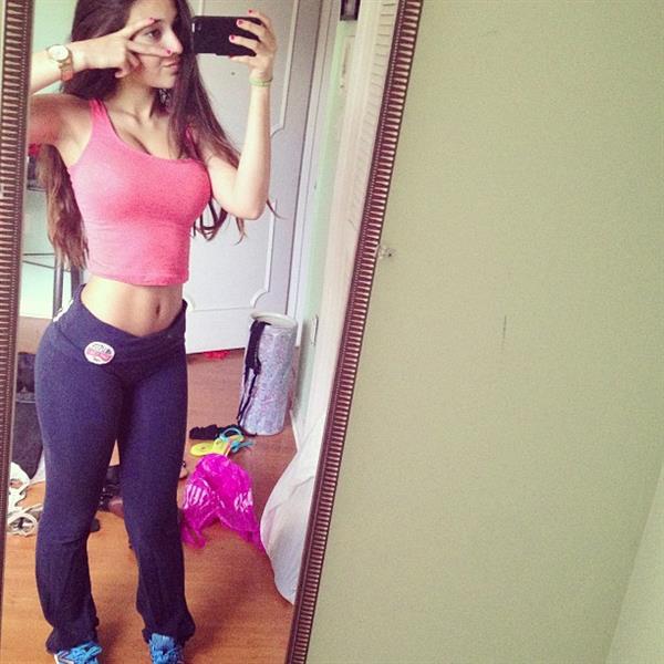 Angie Varona taking a selfie