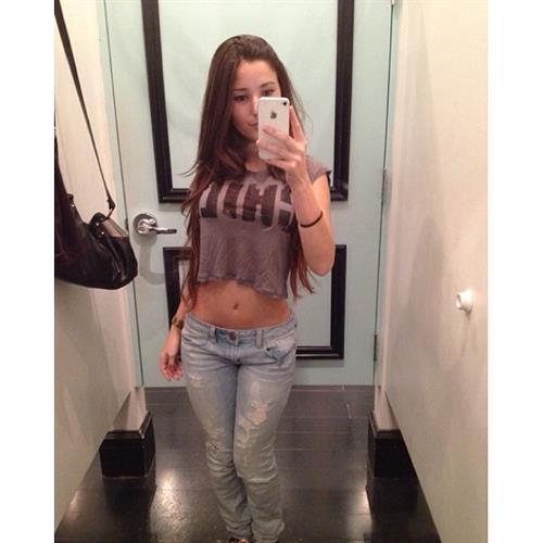 Angie Varona taking a selfie