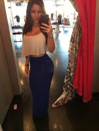 Angie Varona taking a selfie