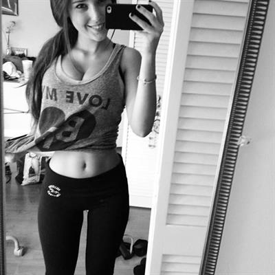 Angie Varona taking a selfie