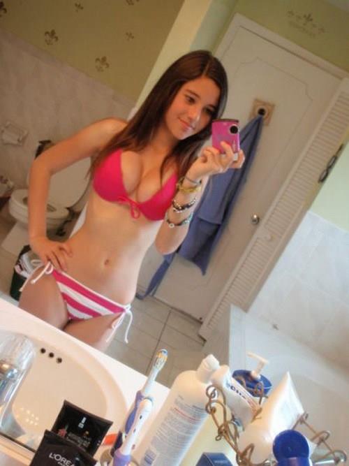 Angie Varona in a bikini