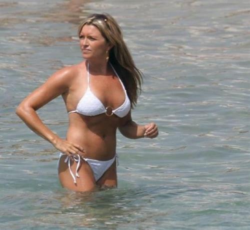 Tina Hobley in a bikini