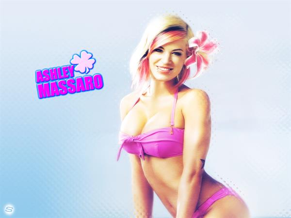 Ashley Massaro in a bikini